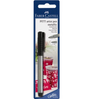 Zeichenmarker FC Pitt Artist Pen Brush Silber auf Blister