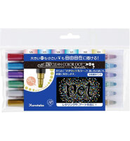 Zig Clean Color Dot Metallic 6-Farben-Set