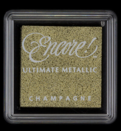 Encore Metallic Kleines Stempelkissen-Champagner
