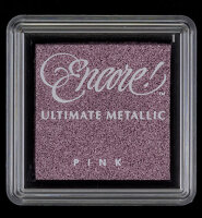 Encore Metallic kleines Stempelkissen-Rosa