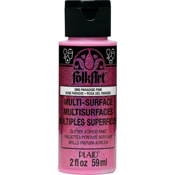 FolkArt Glitter Paradise Pink
