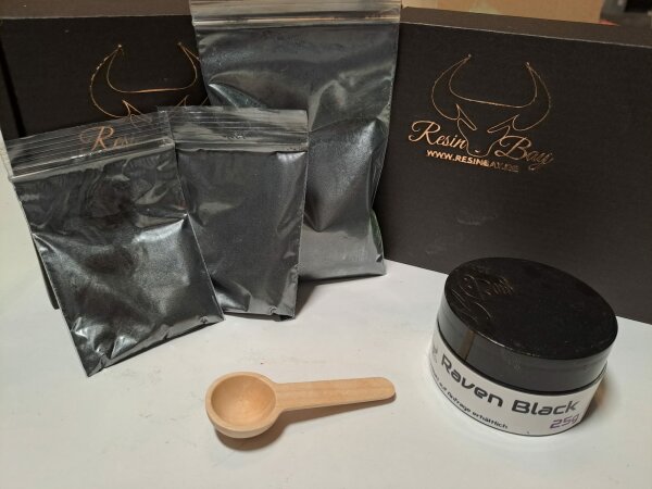 Pigmentpulver Raven Black 10g Tüte